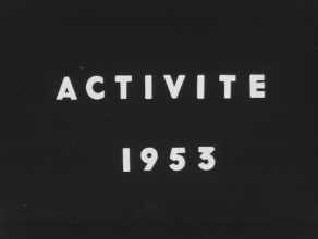 ACTIVITÉS SOCIALES 1953